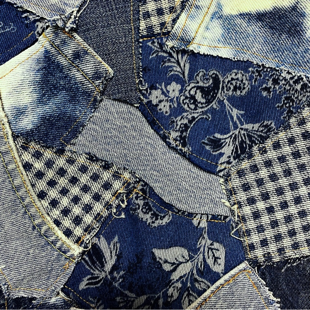 Denim patchwork jeans - Picture 3 of 10